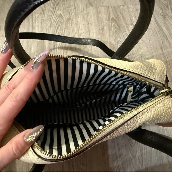 Kate Spade Two-Tone Black and Cream Handbag - Picture 3 of 6